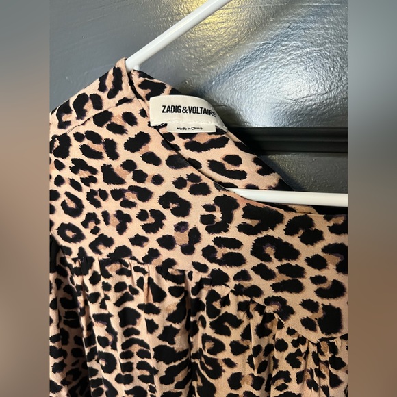 Zadig & Voltaire Leopard mini dress size L - Picture 6 of 7
